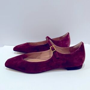 Cole Haan Burgundy Flats with Buckle